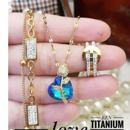 TiTanium set perhiasan wanita t736