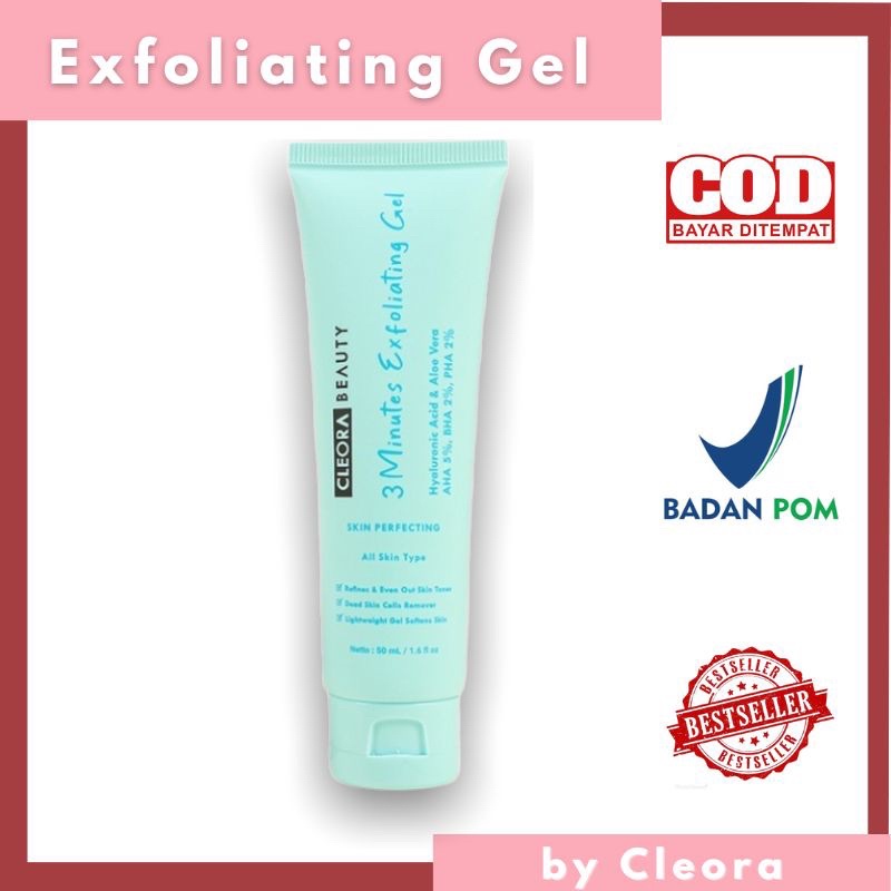 READY Cleora 3 Minutes Exfoliating Gel Eksfoliasi Gel mask Masker