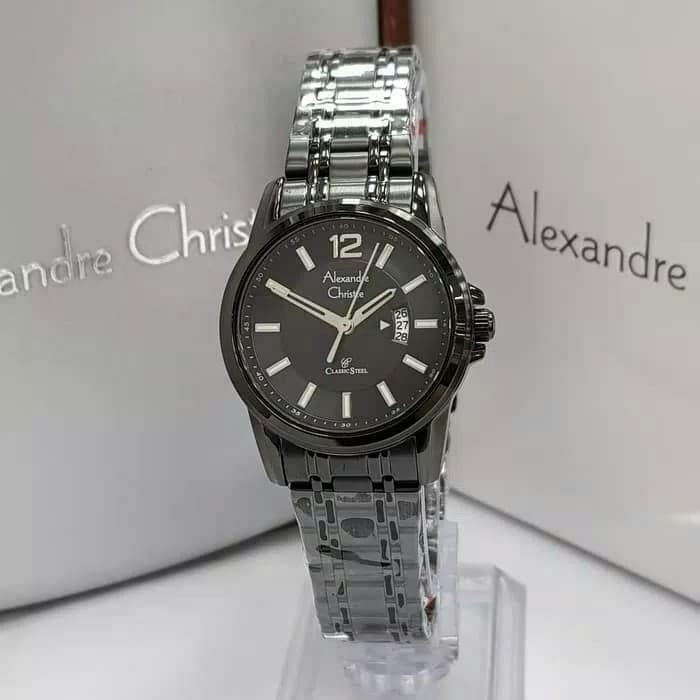 JAM TANGAN WANITA ALEXANDRE CHRISTIE AC 8325 / AC8325 FULL BLACK ORIGINAL
