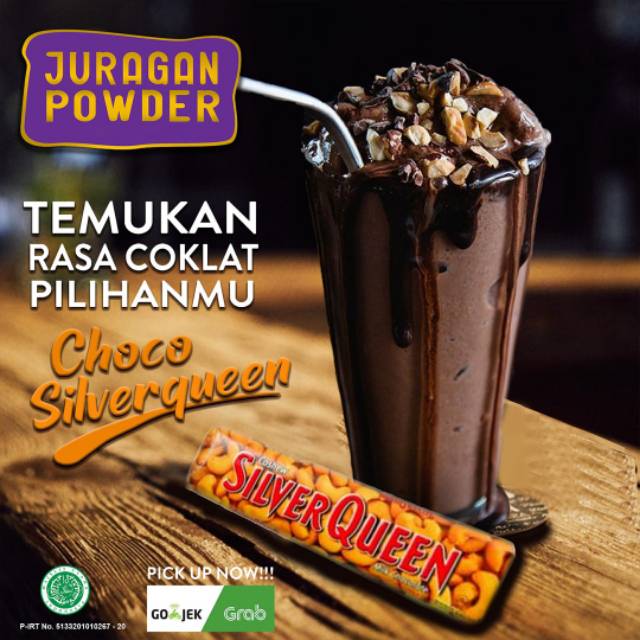 

Bubuk minuman rasa Coklat Silverqueen 1kg - rasa terlaris, bisa pilih rasa lain.