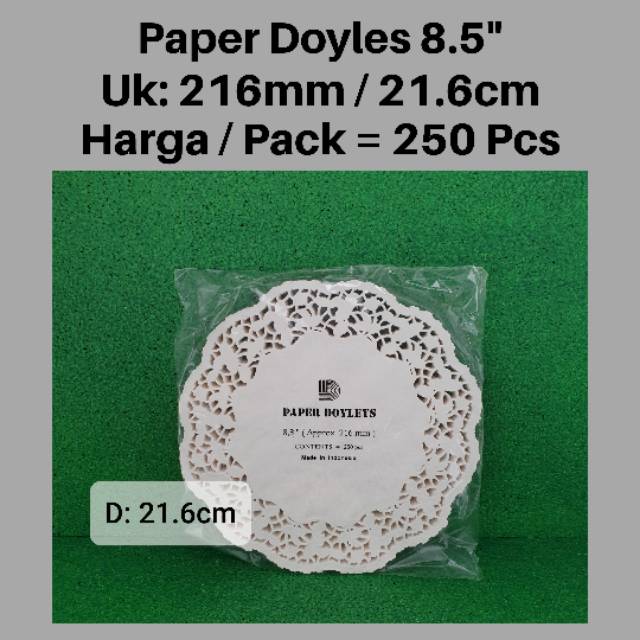 

DIVA Paper Doyleys 8.5 / Paper Doilies 8.5 / Paper Doiley / Alas Bundar Kertas/ Alas Kue Kertas 21cm