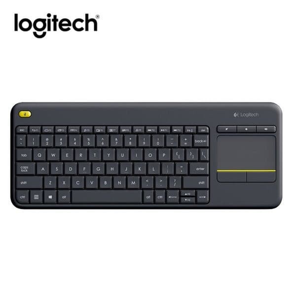 LOGITECH K400 PLUS WIRELESS KEYBOARD GARANSI RESMI LOGITECH TERMURAH - Hitam