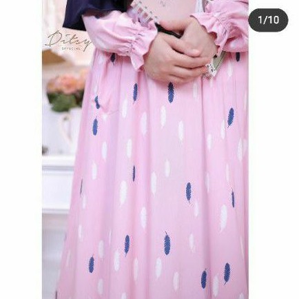 Feather babypink nightgown m by ditsy