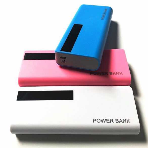 Rovtop DIY Power Bank Case 5x18650 2 Port + Display - PB-0-Putih