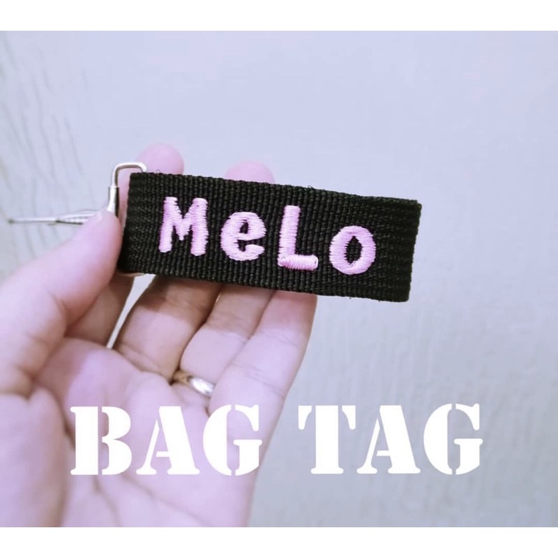 Fawn’G Handmade - BAG TAG / Gantungan TAS / gantungan kunci BORDIR NAMA