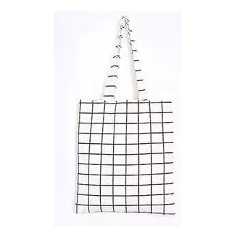 Tas Totebag Wanita kotak kotak Tas Fashion Wanita / Tas Serbaguna - Square Grid