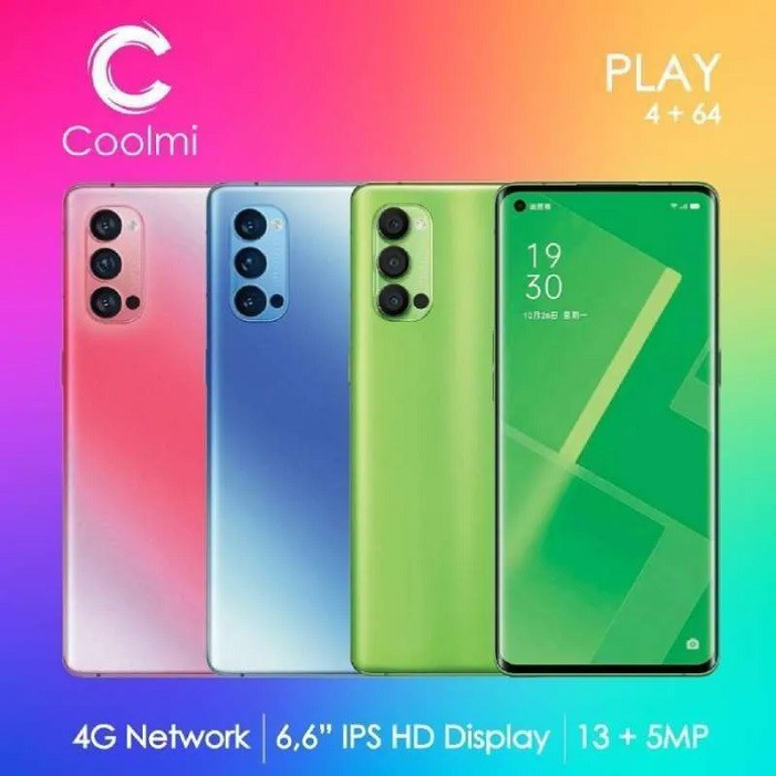 Smartphone Coolmi Play 4G 4GB/64GB - HP Android 6,6" ORIGINAL