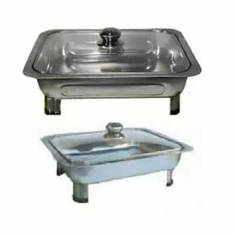 [⭐⭐⭐⭐⭐] tempat prasmanan Fast Food dish  segi stainless tebal asli original