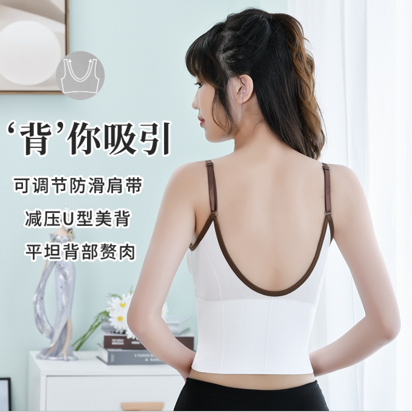 Miss H ~ 119 TANKTOP BRA WITH CUP BH SINGLET PAKAIAN ATASAN WANITA IMPORT CROP