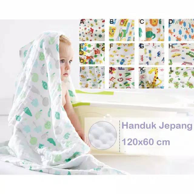 Handuk bayi jepang 60x120 cm - handuk jepang big size