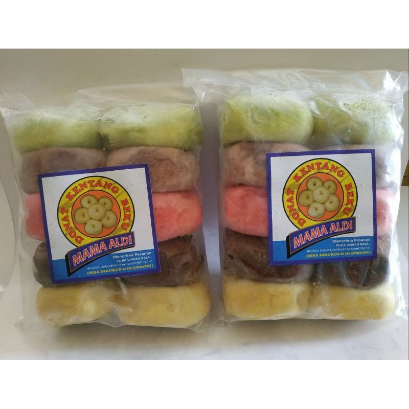 

Donat mama Aldi rainbow isi 10