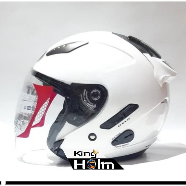 Cover Helm / Kyt Galaxy White Kekinian