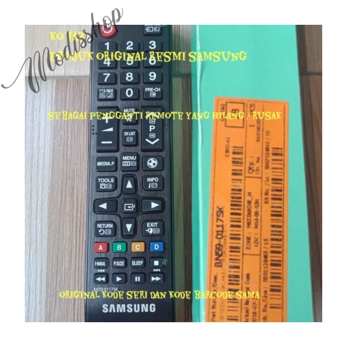 REMOTE TV LEDLCDPLASMA SAMSUNG ORIGINAL 100