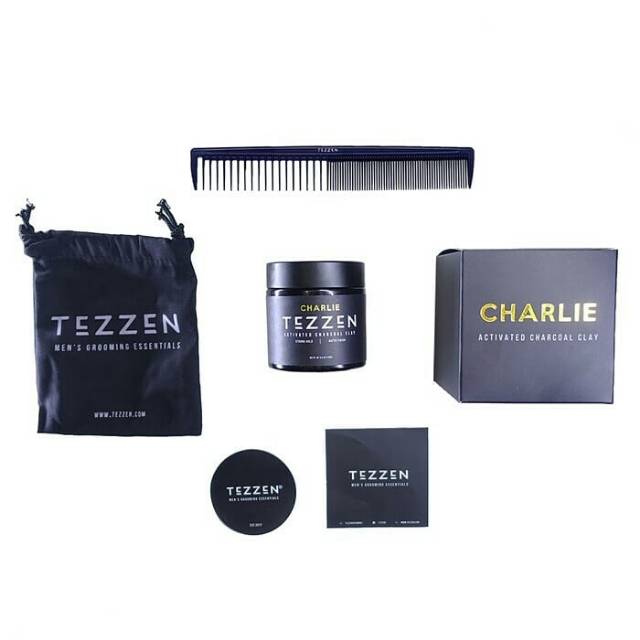 Tezzen Pomade Charlie Actived Charcoal Clay