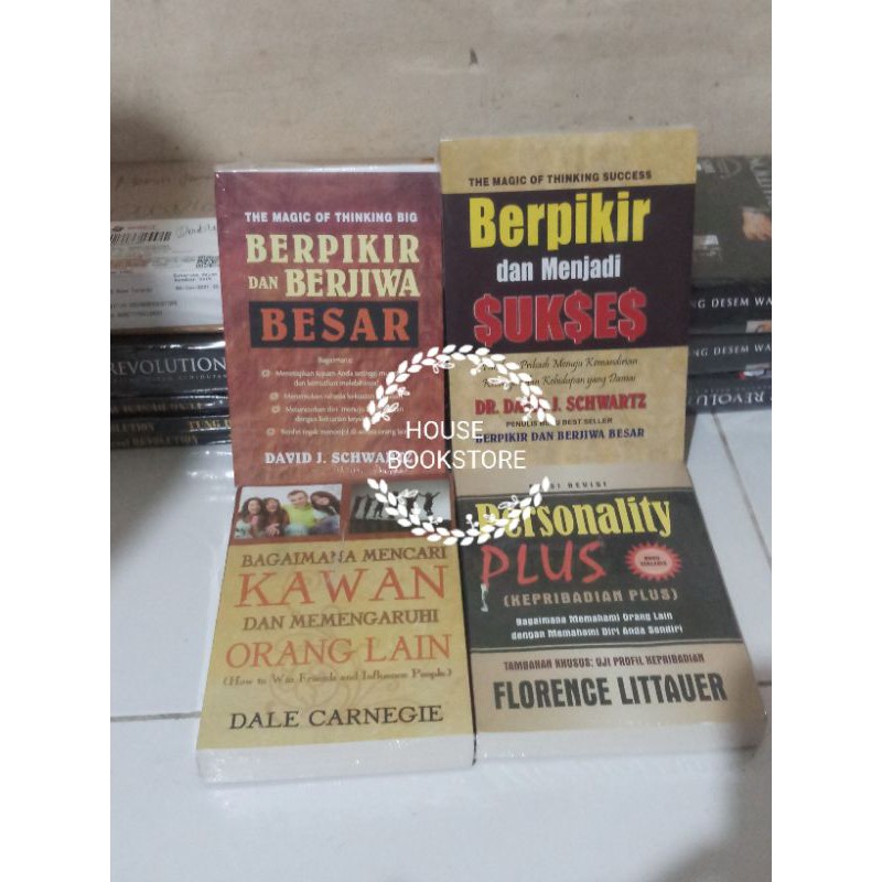 1 PAKET  4 BUKU BEST SELLER MOTIVASI KERTAS BOOKPAPER
