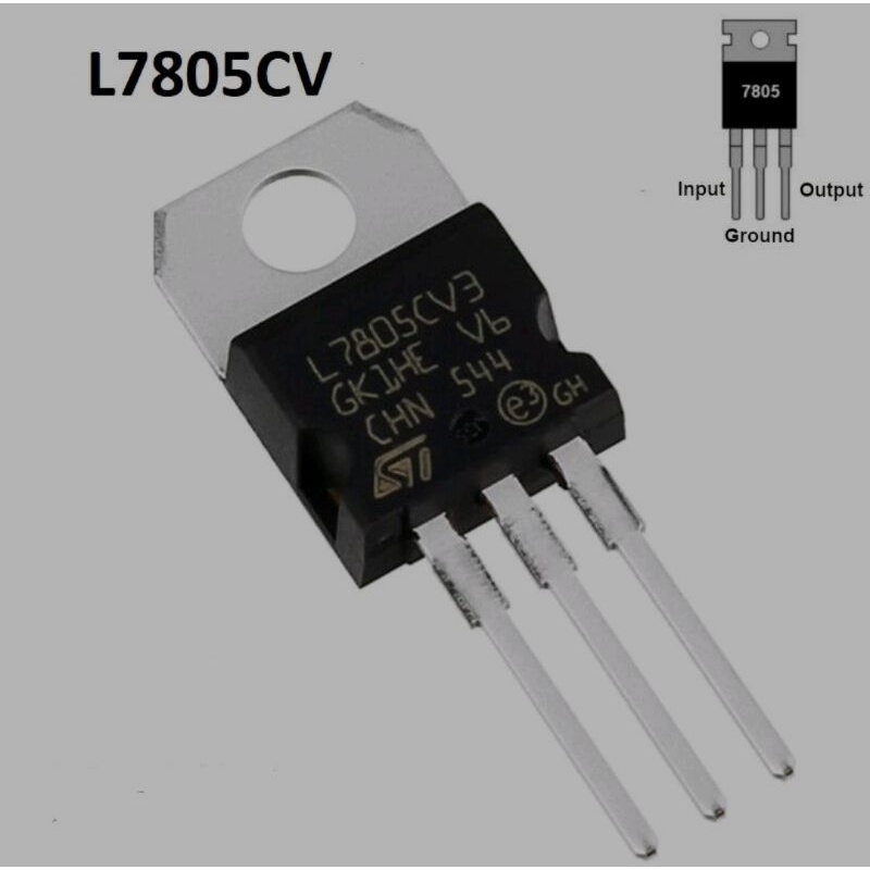 Jual Transistor IC Regulator CHN L 7805 L7805 L7805CV LM7805 5V Voltage