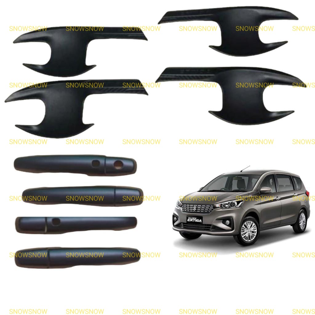 Paket Outer Handle Cover All New Ertiga 2018 2021 2022 UP Elegant Hitam Chrome