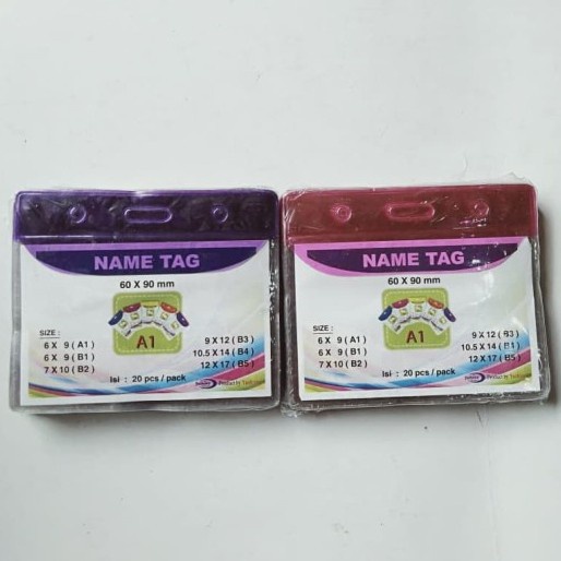 

Eklusif Plastik Id / Name Tag / Panitia A1 Warna ( 1 Pack Isi 20 ) Sale!!!