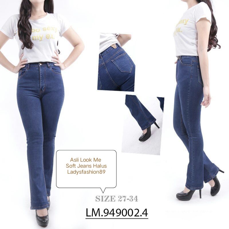 Celana Cutbray Manis Highwaist Look Me Soft Jeans