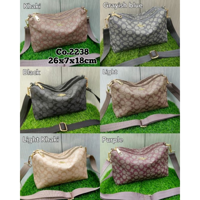 tas fashion selempang 2ruang coach co 2238,coach Slingbag 2 ruang