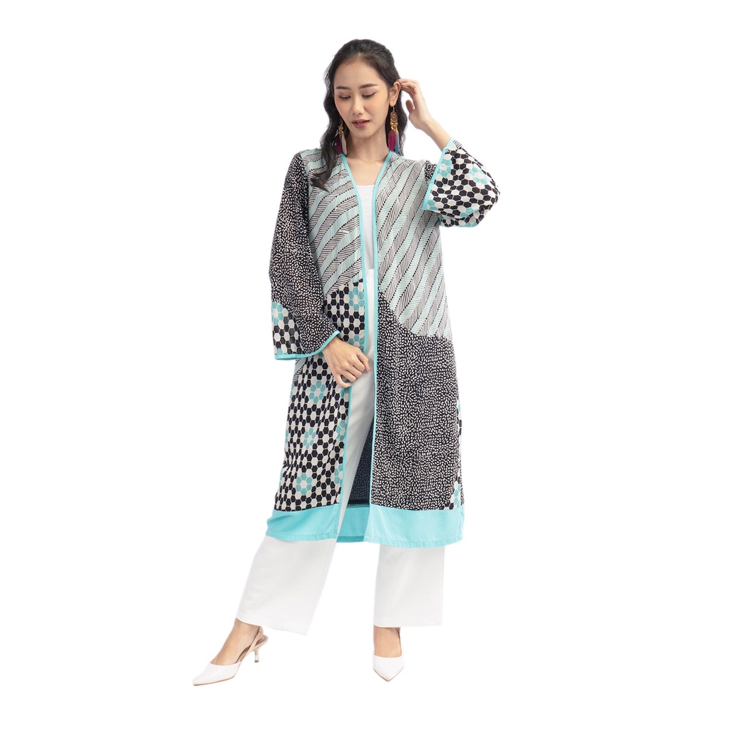 Blazer Batik Wanita - Atasan Batik - Bhatara Batik Keisya - Outer Batik Modern Lengan Panjang