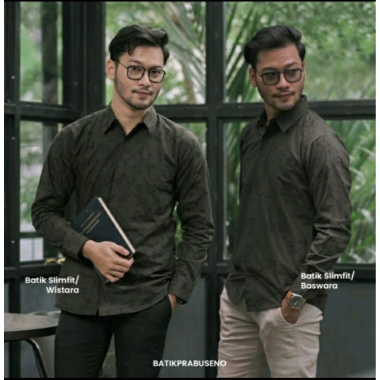 KEMEJA PRIA BATIK PRABUSENO MODEL SLIMFIT