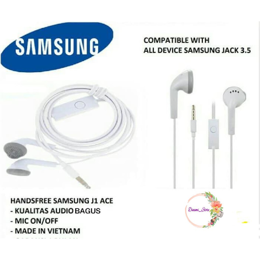 Headset Headsfree henset Hf Samsung J1ace , J2prime , J3 , J5 ,A10s , s5830 original VIETNAM DST1947
