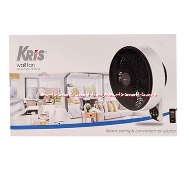 Kris Wall Fan White Remote 16inch Kipas Angin Dinding Putih Dengan Rimot Wallfan Krisbow Appliance Peralatan Rumah 65w