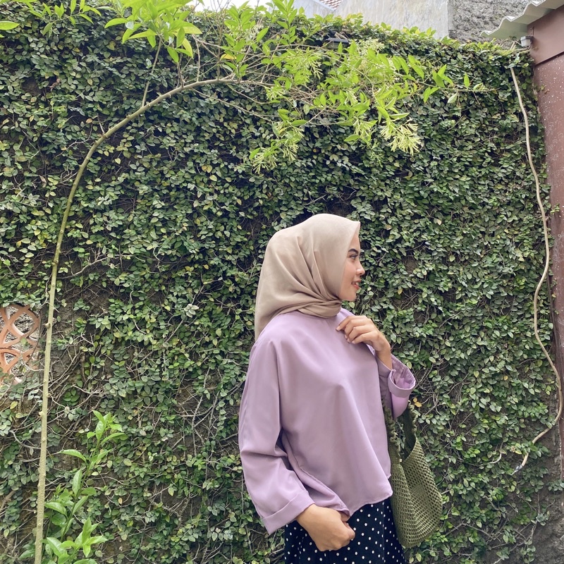 daniella crop top // atasan lucu // baju atasan wanita // luna crop top // stacy crop top-Taro