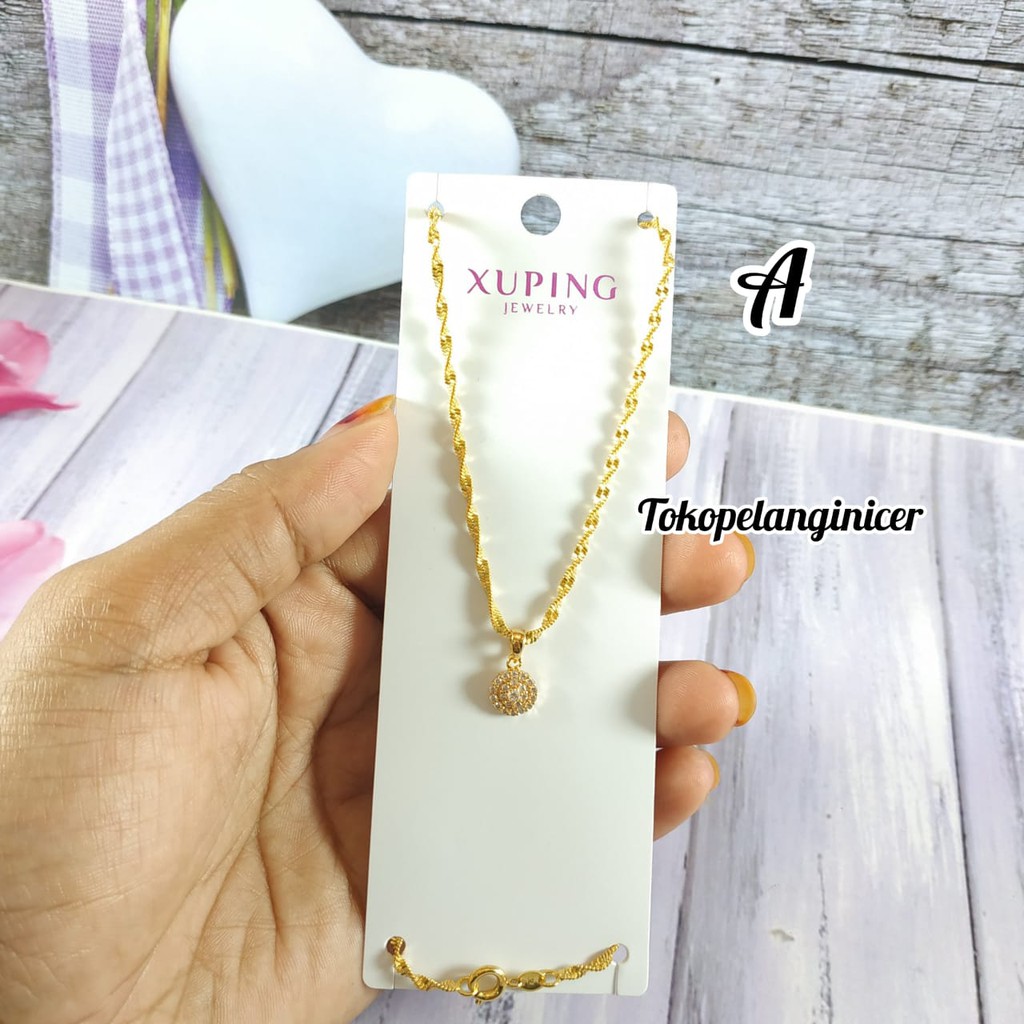 Kalung @Xuping -Vier Model Permata Full  Mini Anti Karat