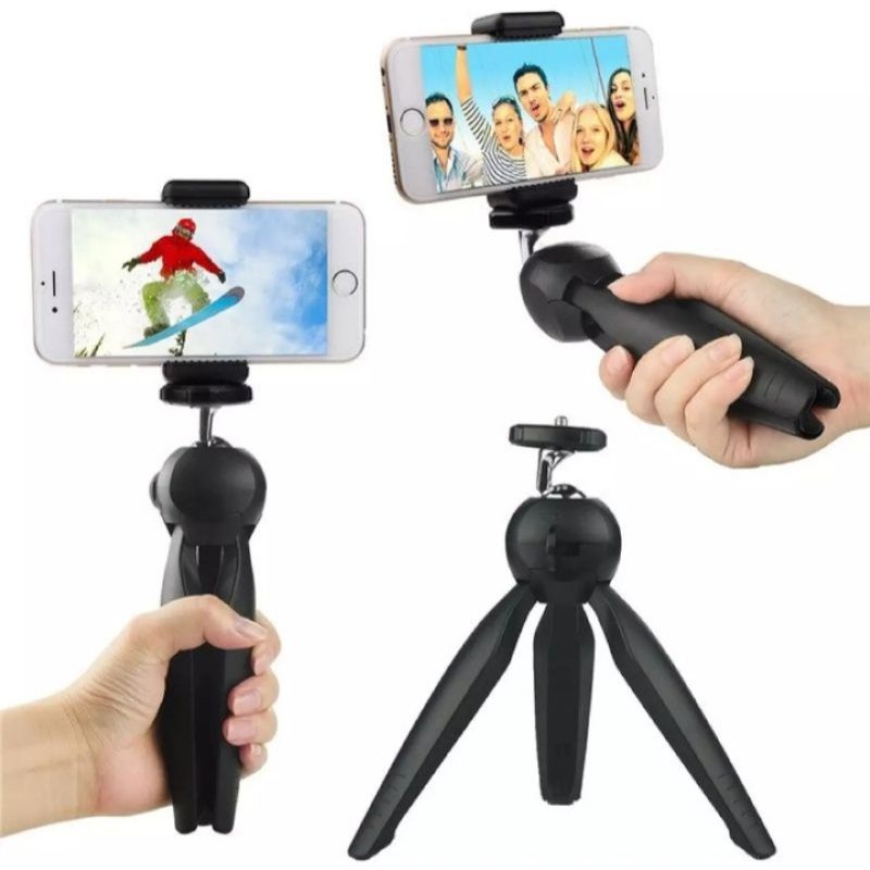 Tripod Pendek Mini EP5 + HOLDER U Fleksible Tripod Kamera Stand Tripod HP Universal