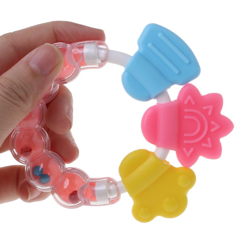 Mary Mainan Rattle Teether Bahan Silikon Untuk Bayi