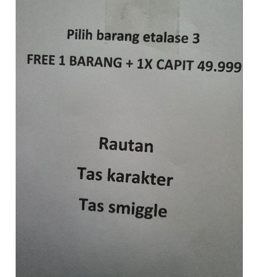 

T6T♡ ETALASE 3 Terlaku