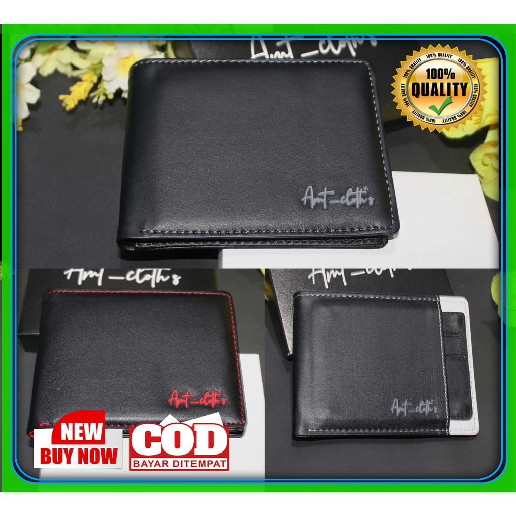 Fashion Dompet cowok terbaru Bahan Kulit PVC premium high quality