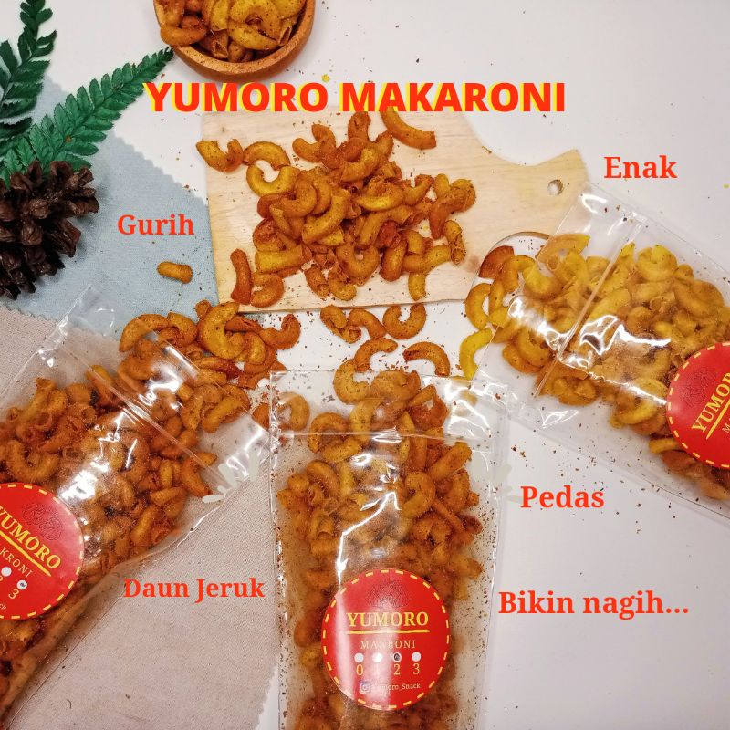 

Yumoro Makaroni Pedas Daun Jeruk Murah Enak