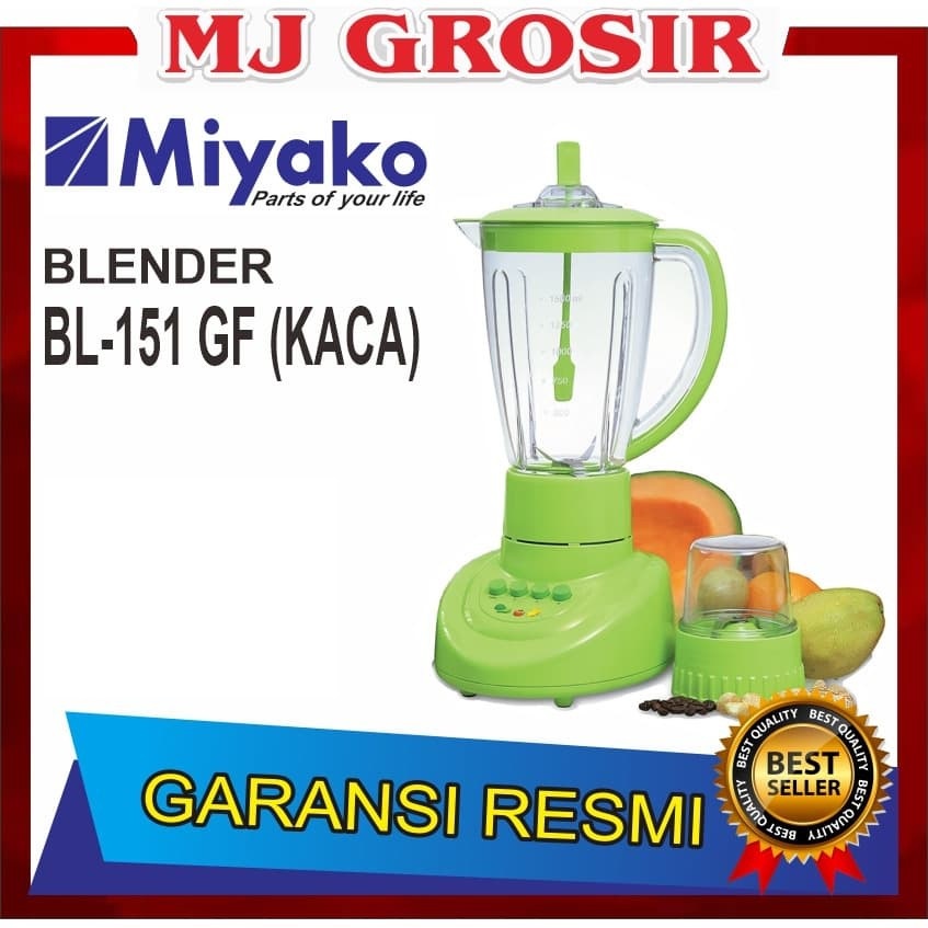 PROMO BLENDER MIYAKO BL 151 GF BL151GF SERBAGUNA BAHAN KACA