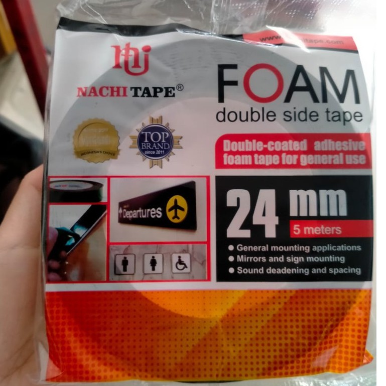 

Isolasi Double Tape Foam Nachi 24 mm x 5 m
