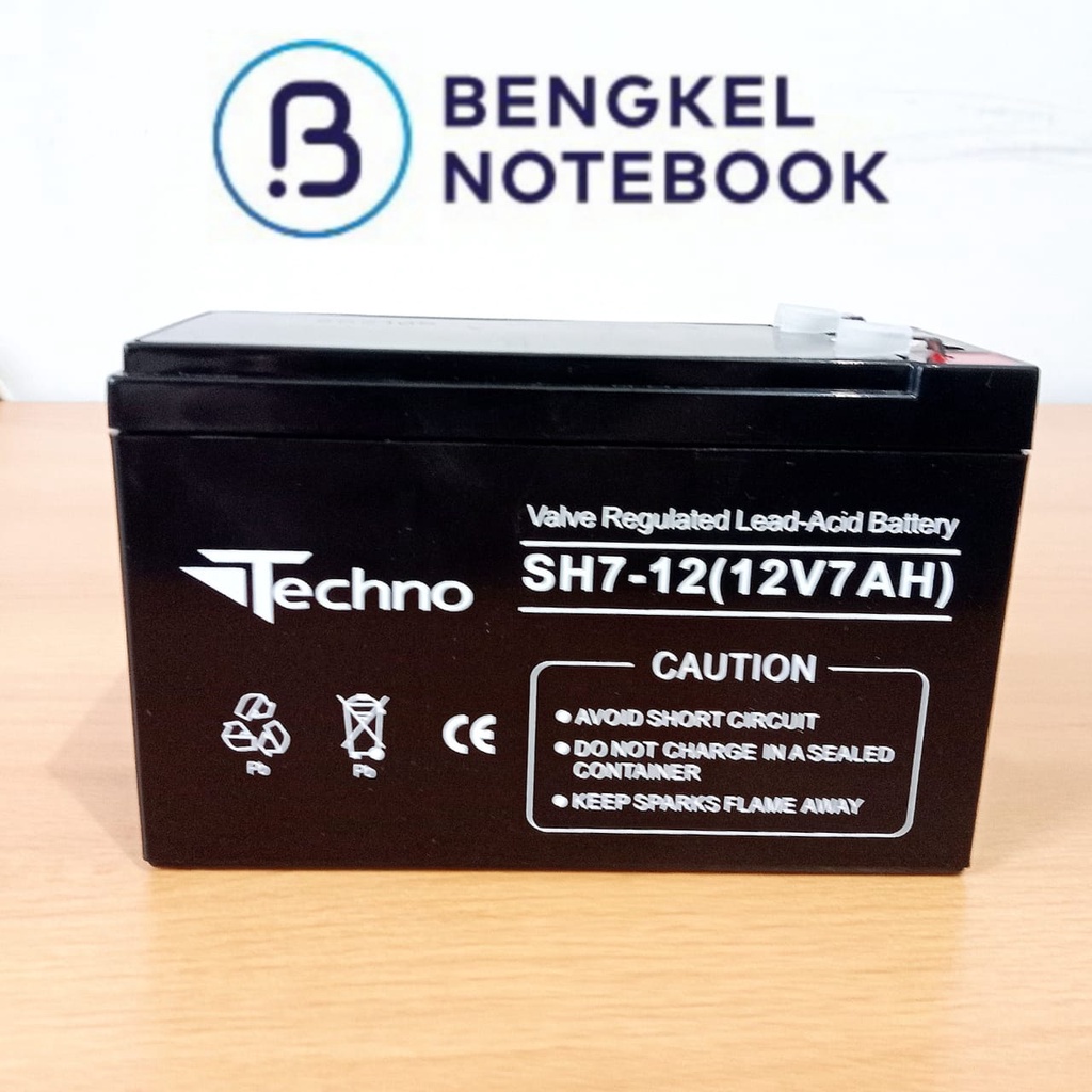 Baterai UPS Technotech ORIGINAL 12V - 7ah aki kering ORI 12 Volt 7ahc