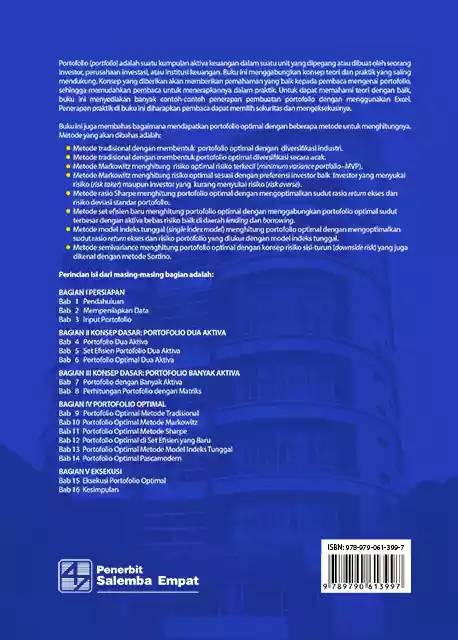 Buku Teori Dan Praktik Portofolio Dengan Excel Shopee Indonesia