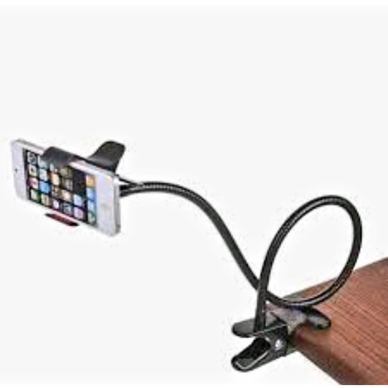 Lazypod Jepit Flexible Holder HP Standing Jepitan Narsis Fleksibel For Smartphone 360° Rotation Long Flexible