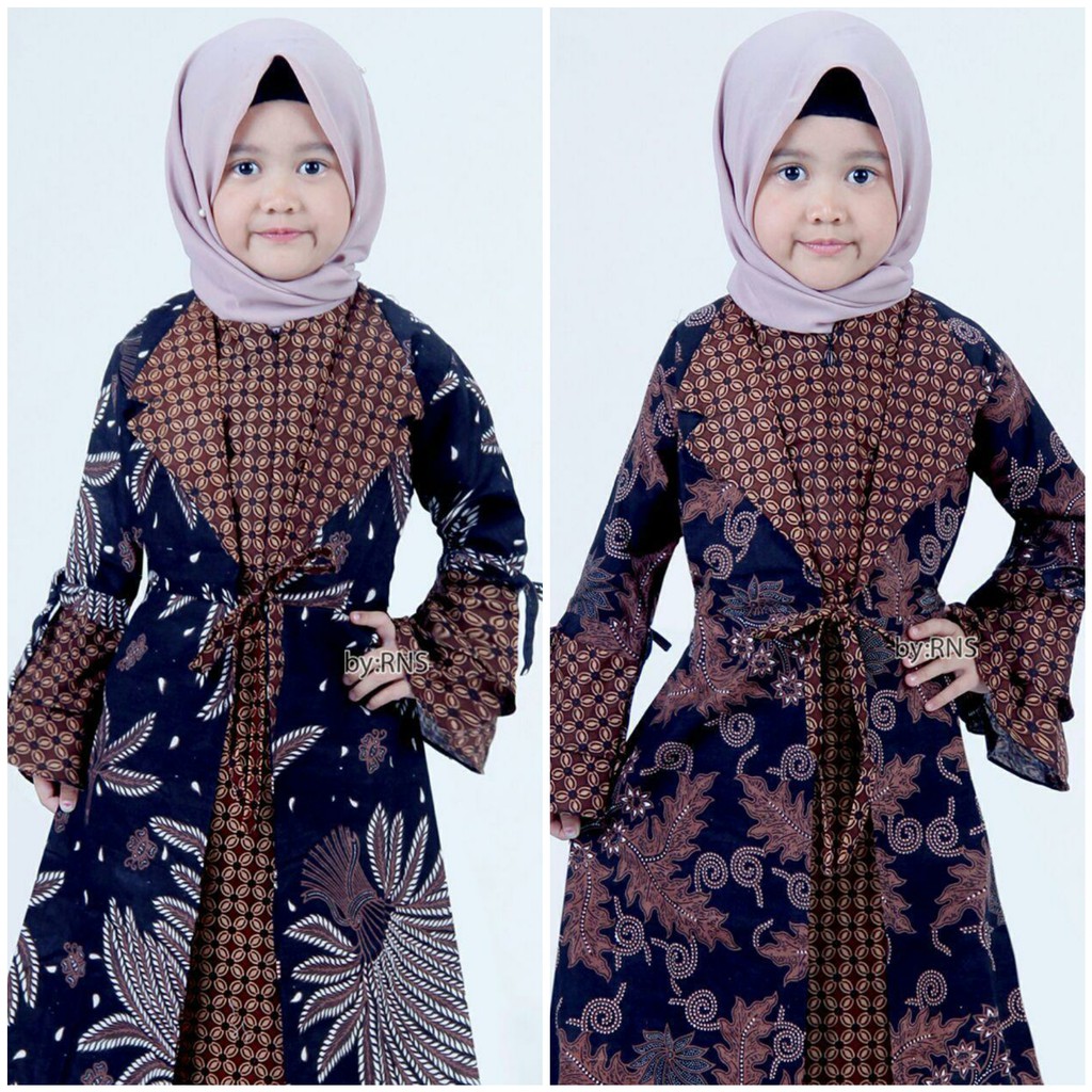 Baju Gamis Batik Anak Perempuan Usia 3 12 Tahun Baju Dress Kondangan Pesta Nikahan Anak Perempuan Shopee Indonesia