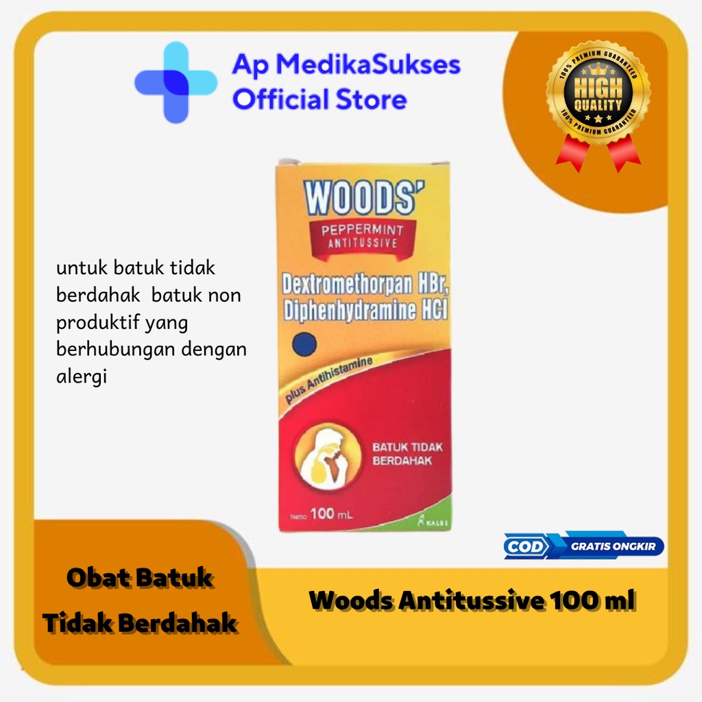 Woods Antitussive 100 ml -Obat Batuk Tidak Berdahak