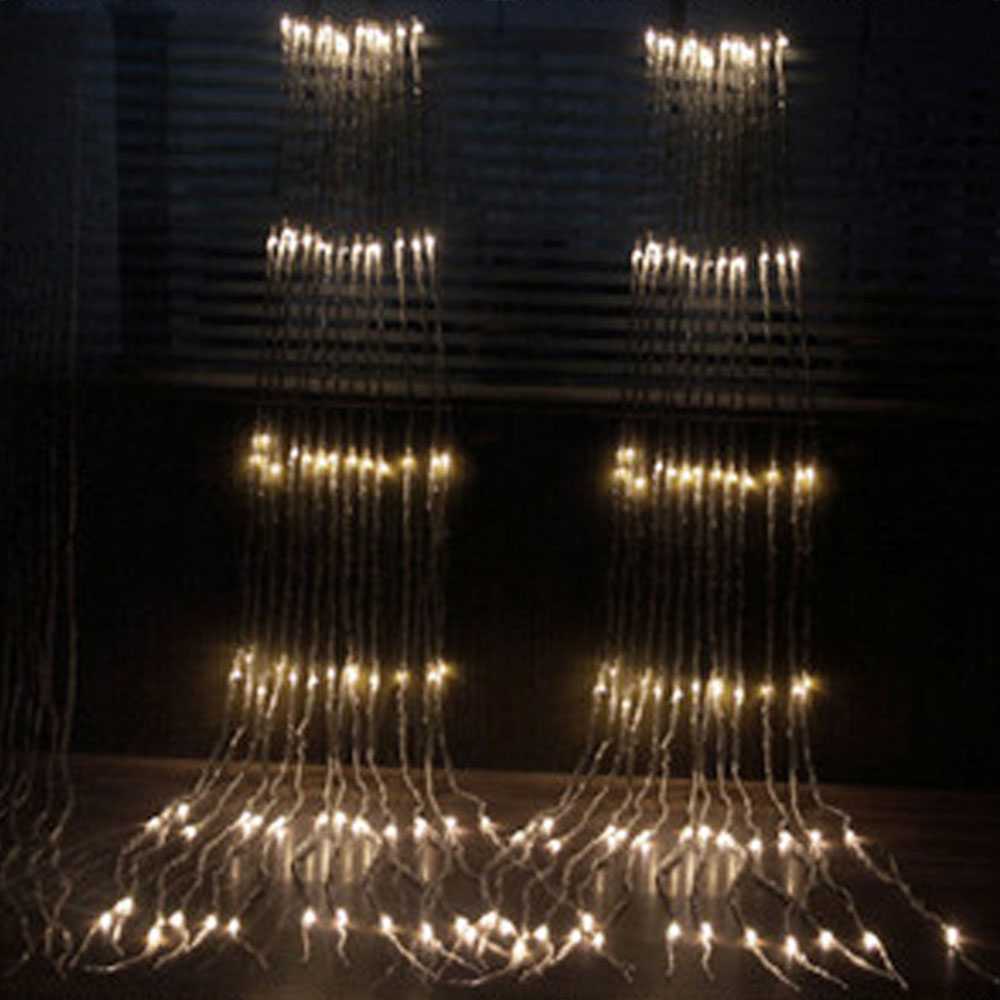 (1005 BARANG ORI) Kaslam Lampu Dekorasi Dinding Waterfall Light 3x3 Meter 320 LED - 320L