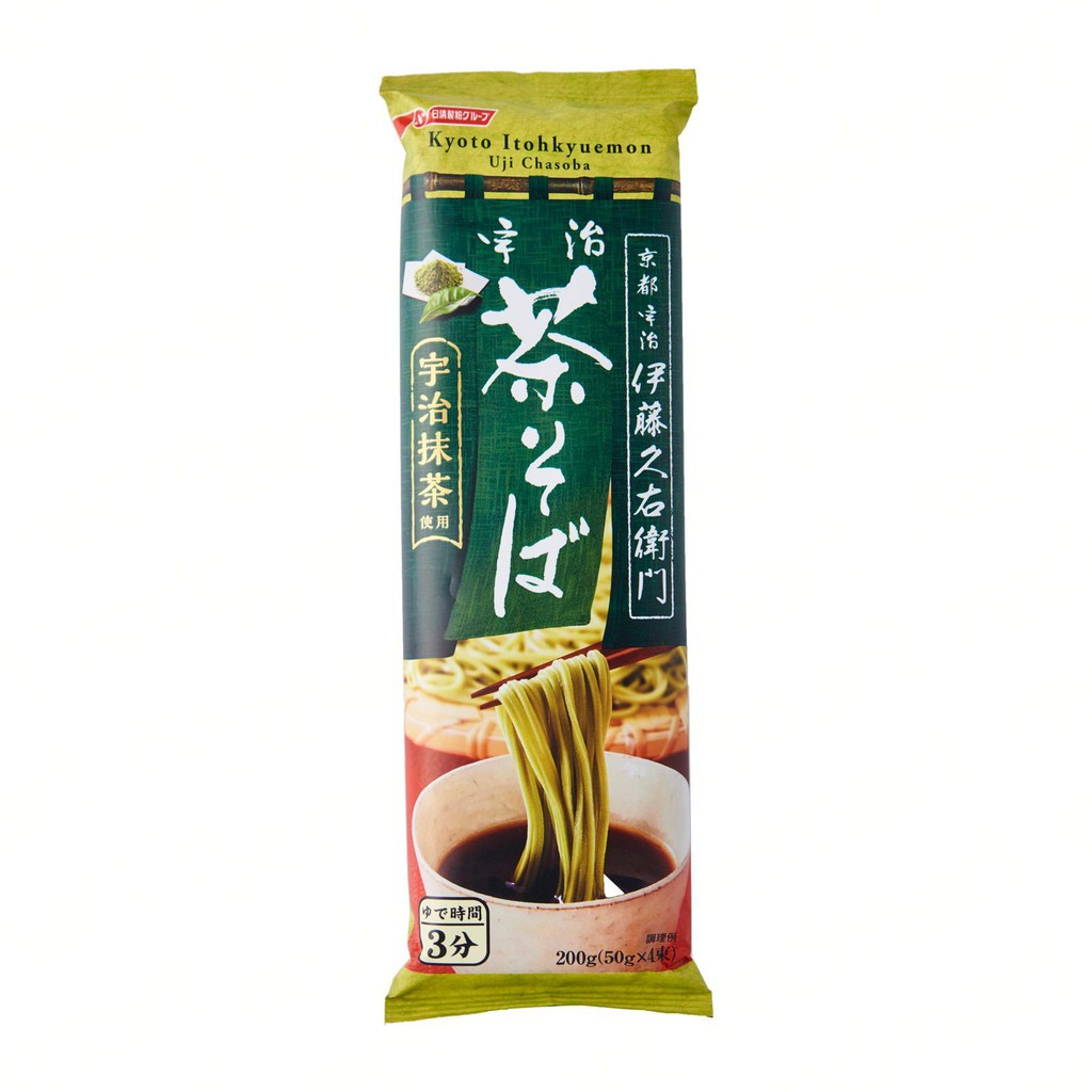 

Mie Soba Green Tea Nisshin Nissin Ito Kyuemon Uji Chasoba 200 Gram