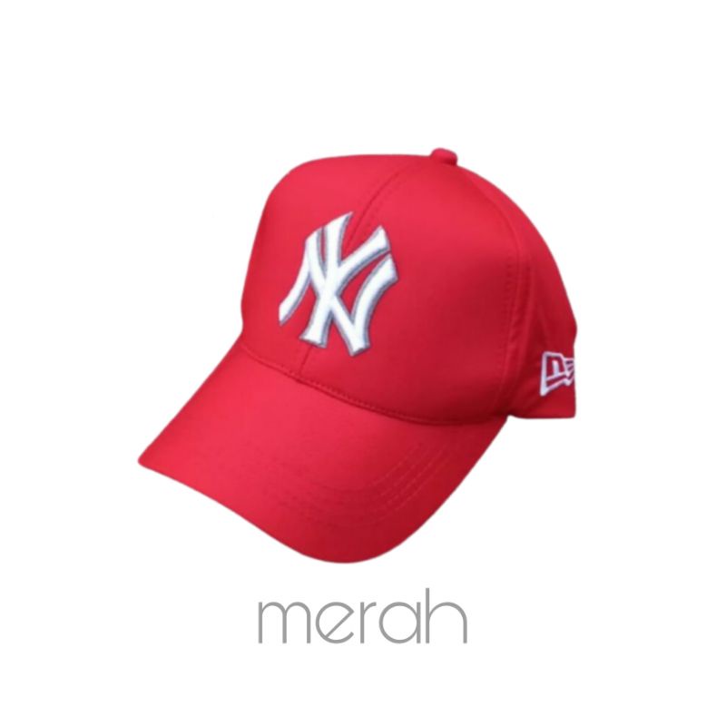 Topi Baseball ny new york Pria wanita Dewasa Bisa COD  Kekinian Keren Merah Putih Hitam Army Cream Murah