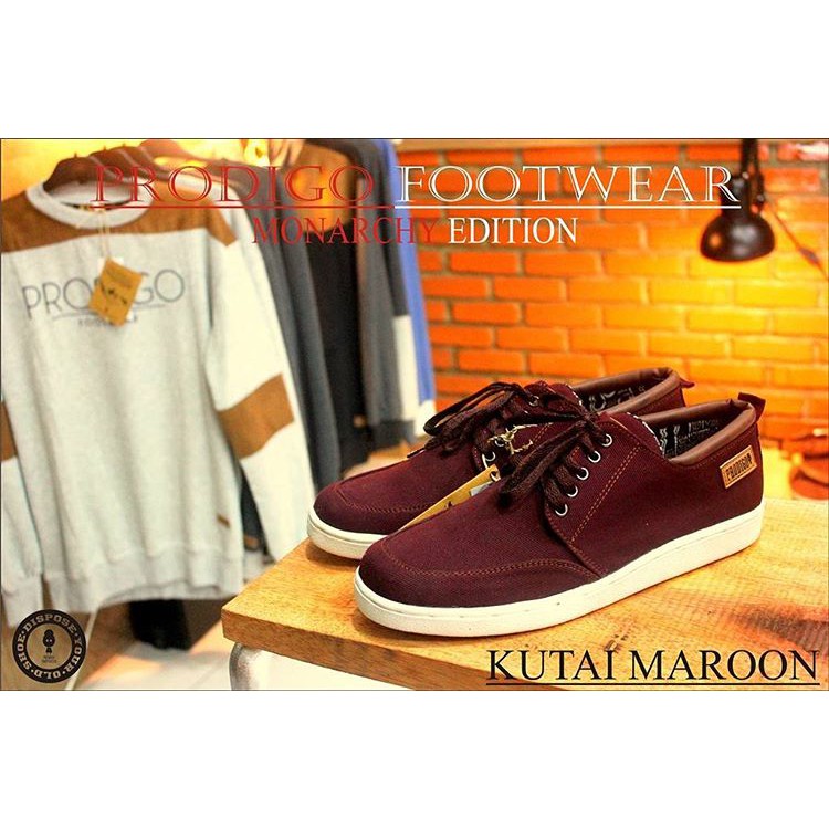 SEPATU SNEAKERS PRIA PRODIGO KUTAI MAROON TOTOSURYO x PRODIGO FOOTWEAR FULL ORIGINAL SEPATU SNEAKER 