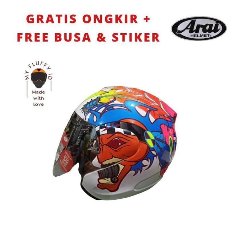 HELM SCOTT RUSSEL REPLICA/COPY ARAI TSR RAM 4+ STIKER