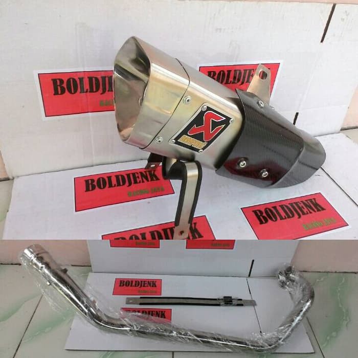 Knalpot AKRAPOVIC GP new fullset Cbr150/cb150/R15/Xabre dll