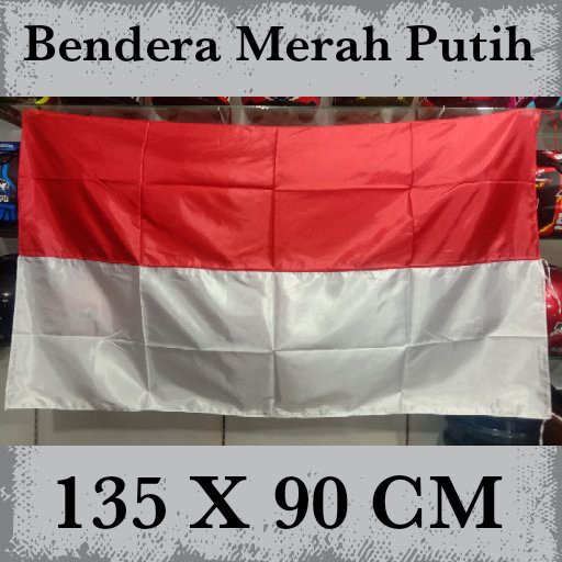 Bendera Kain Merah Putih Ukuran besar kecil tanggung bendera umbul umbul agustusan kain polyester