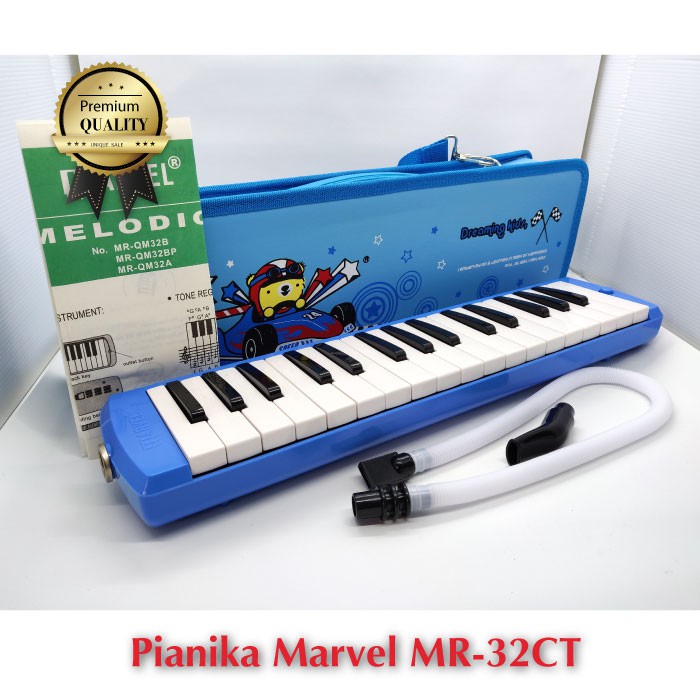 Pianika Marvel Plus Koper Gambar 32 Key Original Alat Musik